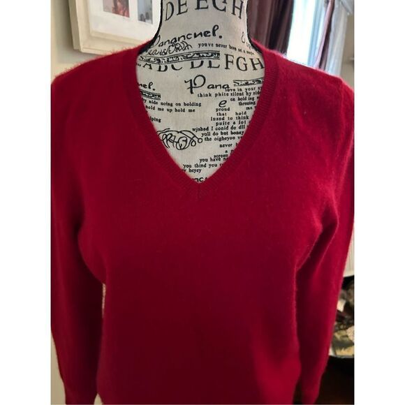 Talbots 100% Cashmere V Neck Sweater - Picture 6 of 8